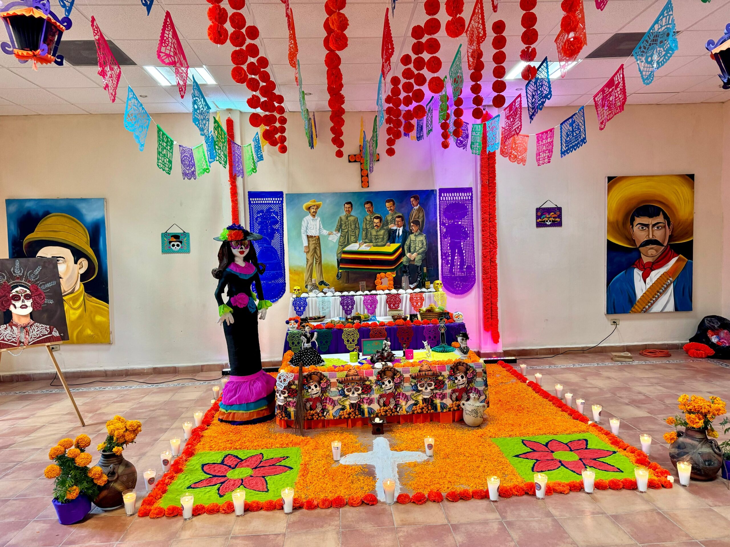 Alcalde fortalece nuestras tradiciones e invita a visitar el altar de muertos que honra al general Lucio Blanco en el Museo del Agrarismo Mexicano