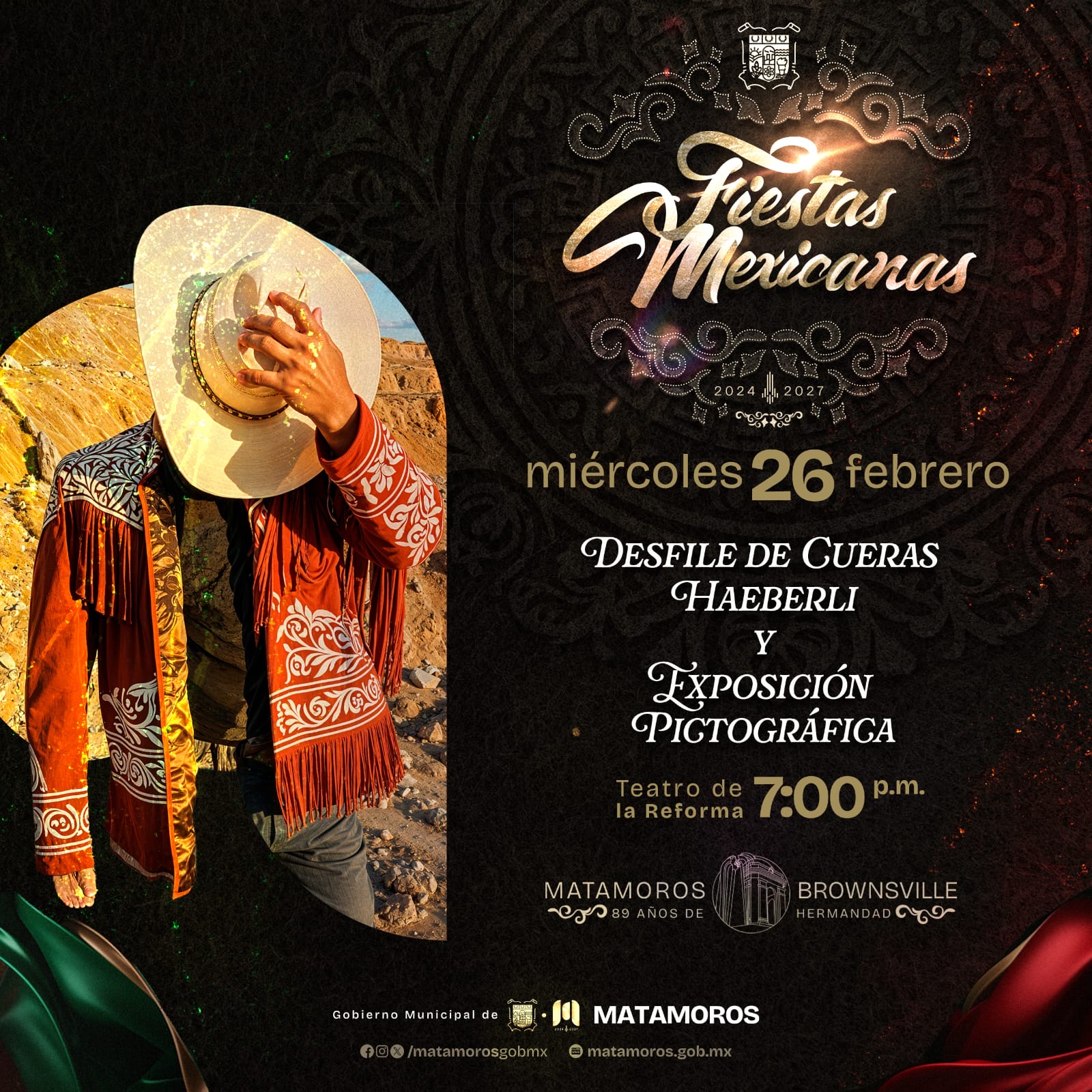 Desfile de cueras y exposición pictográfica, eventos programados para hoy, en el marco de las fiestas mexicanas